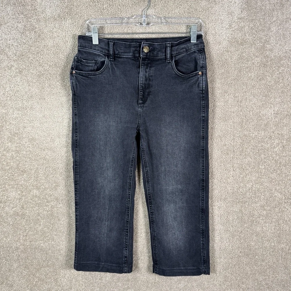DL1961 Patti Straight Jeans Womens 28 Gray High Rise Vintage Ankle Crop Denim